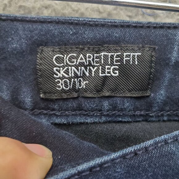 Nine West Jeans Womens Size 10 Blue Cigarette Fit Skinny Leg Stretch Denim - Picture 3 of 11